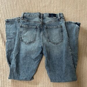 Daze Distressed Straight Denim Jeans